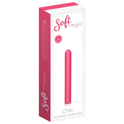 Playful Soft by Playful Chic Rechargeable Long Bullet Vibe