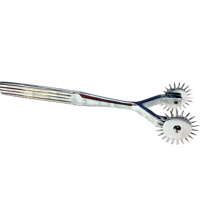 Rouge Stainless Steel Two Prong Pinwheel Sensory Stimulation Device