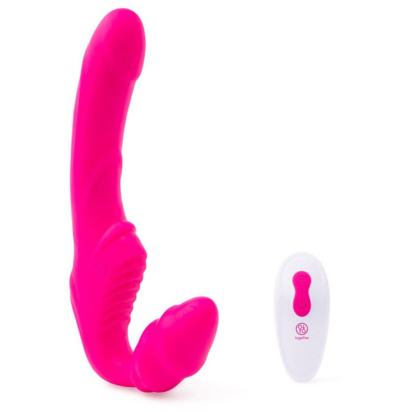 Together Strapless Together Remote-Controlled Strap-On Vibrator