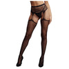 Shots Le Desir Suspender Rhinestone Pantyhose