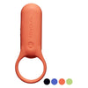 Tenga Pairing+ Rechargeable Waterproof Vibrating Couples Ring - Colour: Coral