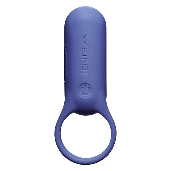 Tenga Pairing+ Rechargeable Waterproof Vibrating Couples Ring - Colour: Indigo