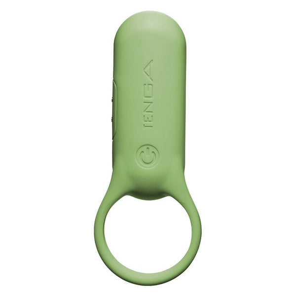 Tenga Pairing+ Rechargeable Waterproof Vibrating Couples Ring - Colour: Lime