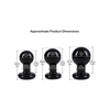 Doc Johnson The Classic Round Butt Plug - 3 Piece Set - Colour: Black