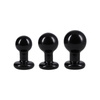 Doc Johnson The Classic Round Butt Plug - 3 Piece Set - Colour: Black
