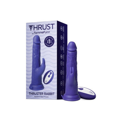 Femme Fun Thruster Rabbit Vibrator With Thrusting And Rabbit Ears