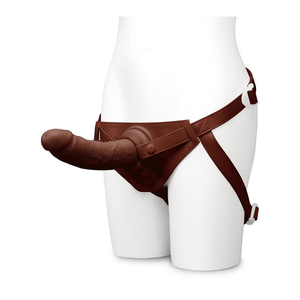 Together Tones 8.5 in. Realistic Dildo - Colour: Dark