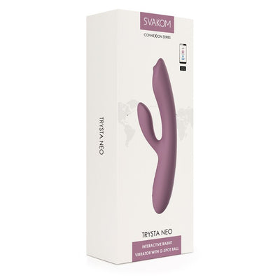 Svakom Trysta Neo Interactive Rabbit Vibrator with G-spot Ball