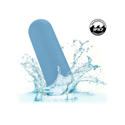 CalExotics Turbo Buzz Rounded Mini Bullet - Colour: Blue