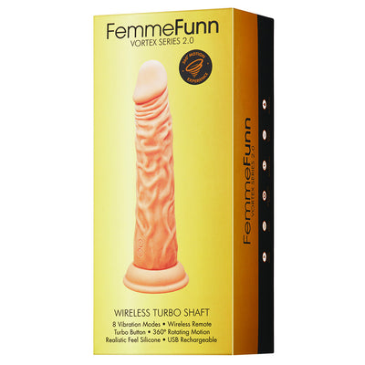 Femme Fun Turbo Shaft 2.0 Silicone Remote Control Vibrator