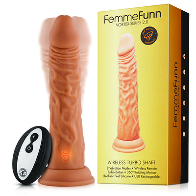 Femme Fun Turbo Shaft 2.0 Silicone Remote Control Vibrator