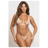 Seven Til Midnight STM-11795XP Plus Size Two Piece Bra Set - Colour: Champagne | Size: O/S