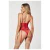 Seven Til Midnight Two Piece Bustier And Panty Set 11570 - Colour: RED | Size: L