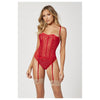 Seven Til Midnight Two Piece Bustier And Panty Set 11570 - Colour: RED | Size: L