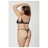 Seven Til Midnight Two Piece Mesh and Rhinestone Bra And Panty Set 11561X