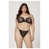 Seven Til Midnight Two Piece Mesh and Rhinestone Bra And Panty Set 11561X