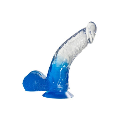 Excellent Power 6 Inch PVC Dong - Colour: Clear/Blue
