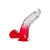 Excellent Power 6 Inch PVC Dong - Colour: Clear/Red