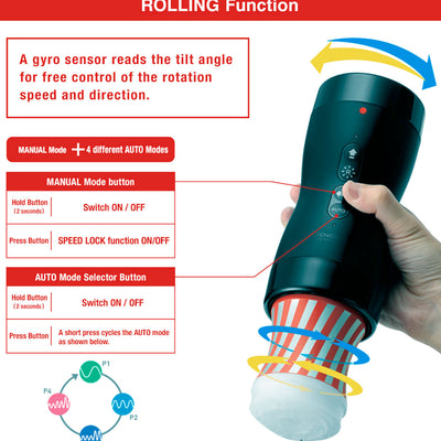 Tenga Vacuum Gyro Roller Set