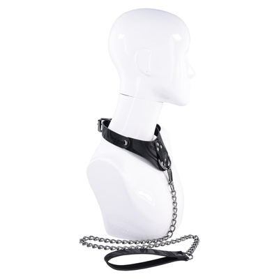 Sportsheets Velvet Noir Collar and Leash