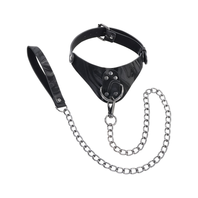 Sportsheets Velvet Noir Collar and Leash
